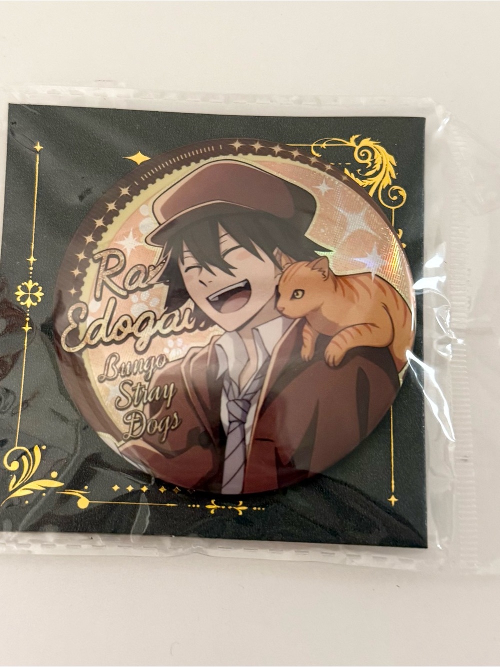 Anime collectible bungo stray dogs can badge pin ranpo